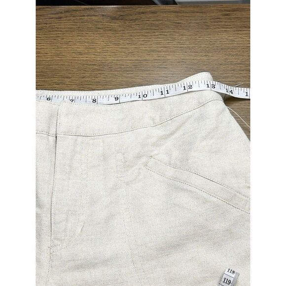 NWT Liz Wear by Liz Claiborne Linen blend‎ Bermuda Shorts Women 4P Pedal Pusher - Picture 7 of 9